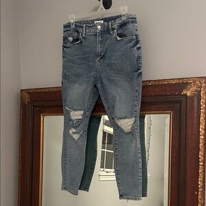 Good American Light Blue Denim Jeans 14